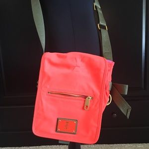 Orange shoulder bag